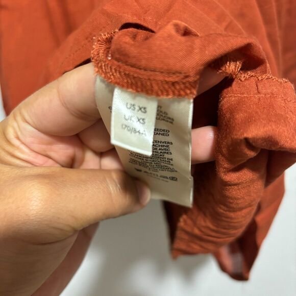 Anthropologie Women's Poetry Maxi Skirt Brown XS Geometric Pull On Bohemian - Picture 5 of 9